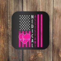 Medical Assistant USA Flag Coaster thumb 0