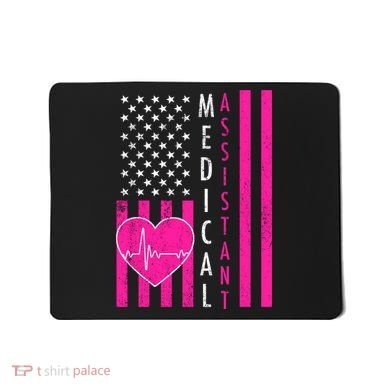 Medical Assistant USA Flag Mousepad