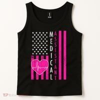 Medical Assistant USA Flag Tank Top thumb 2