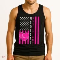 Medical Assistant USA Flag Tank Top thumb 3