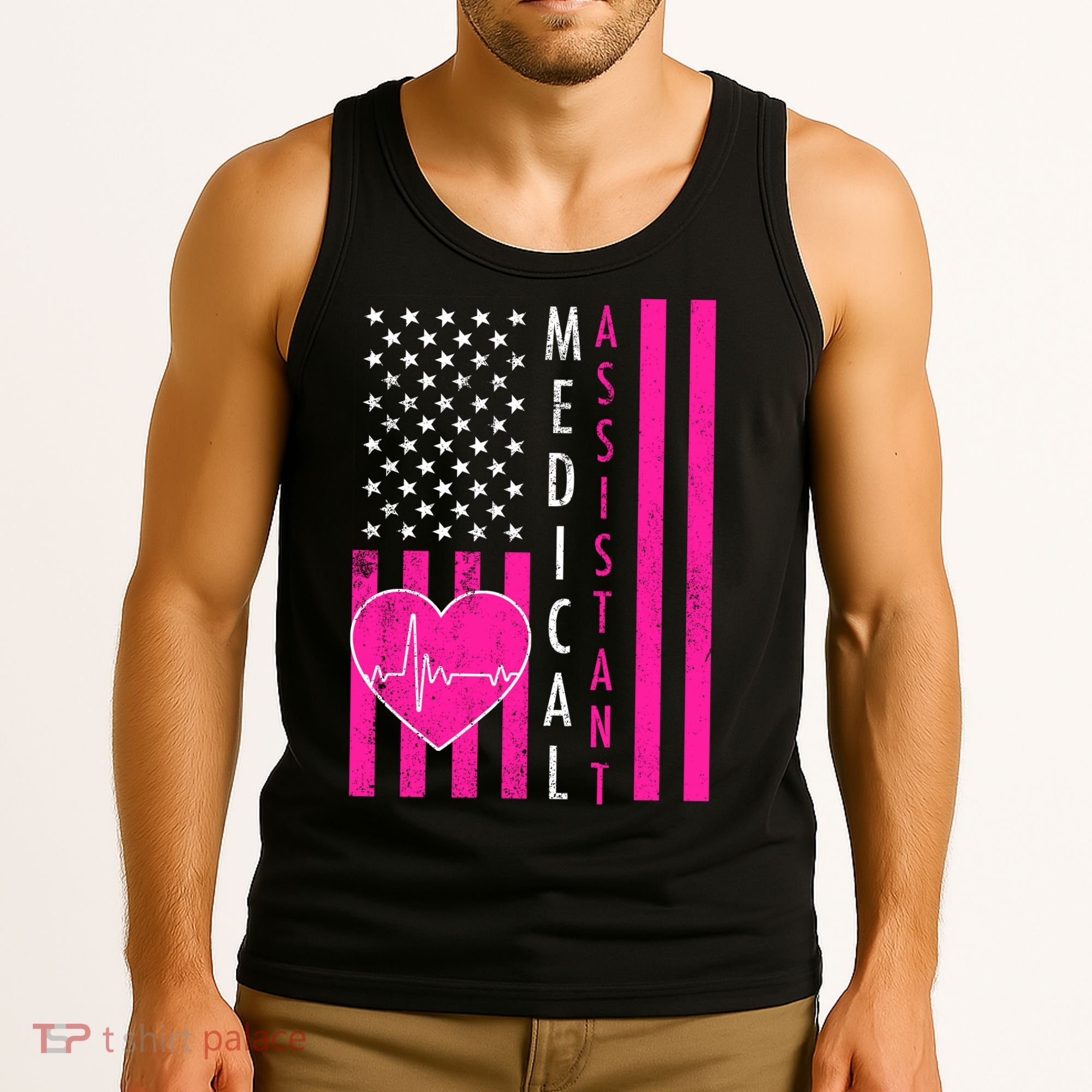Medical Assistant USA Flag Tank Top