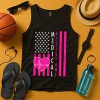 Medical Assistant USA Flag Tank Top thumb 4