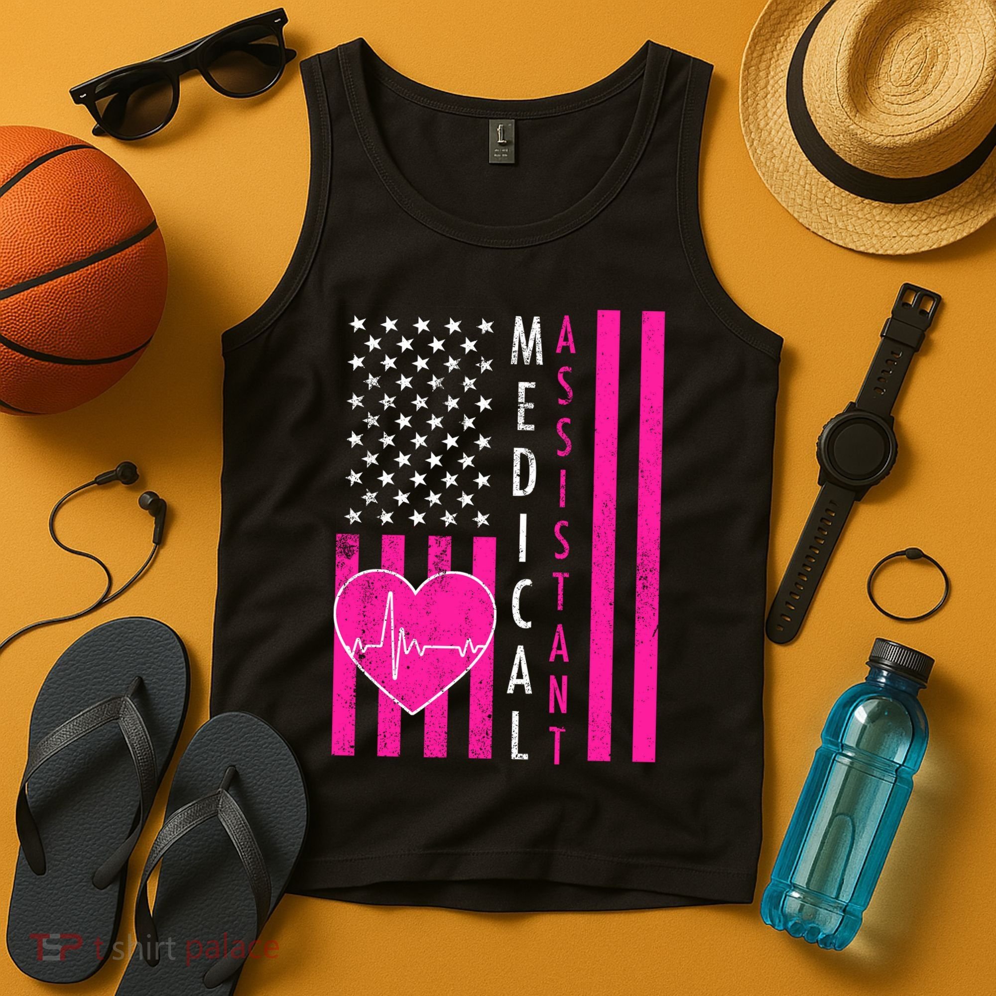 Medical Assistant USA Flag Tank Top