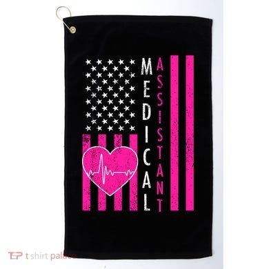 Medical Assistant USA Flag Golf Towel