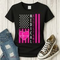 Medical Assistant USA Flag Women's T-Shirt thumb 3