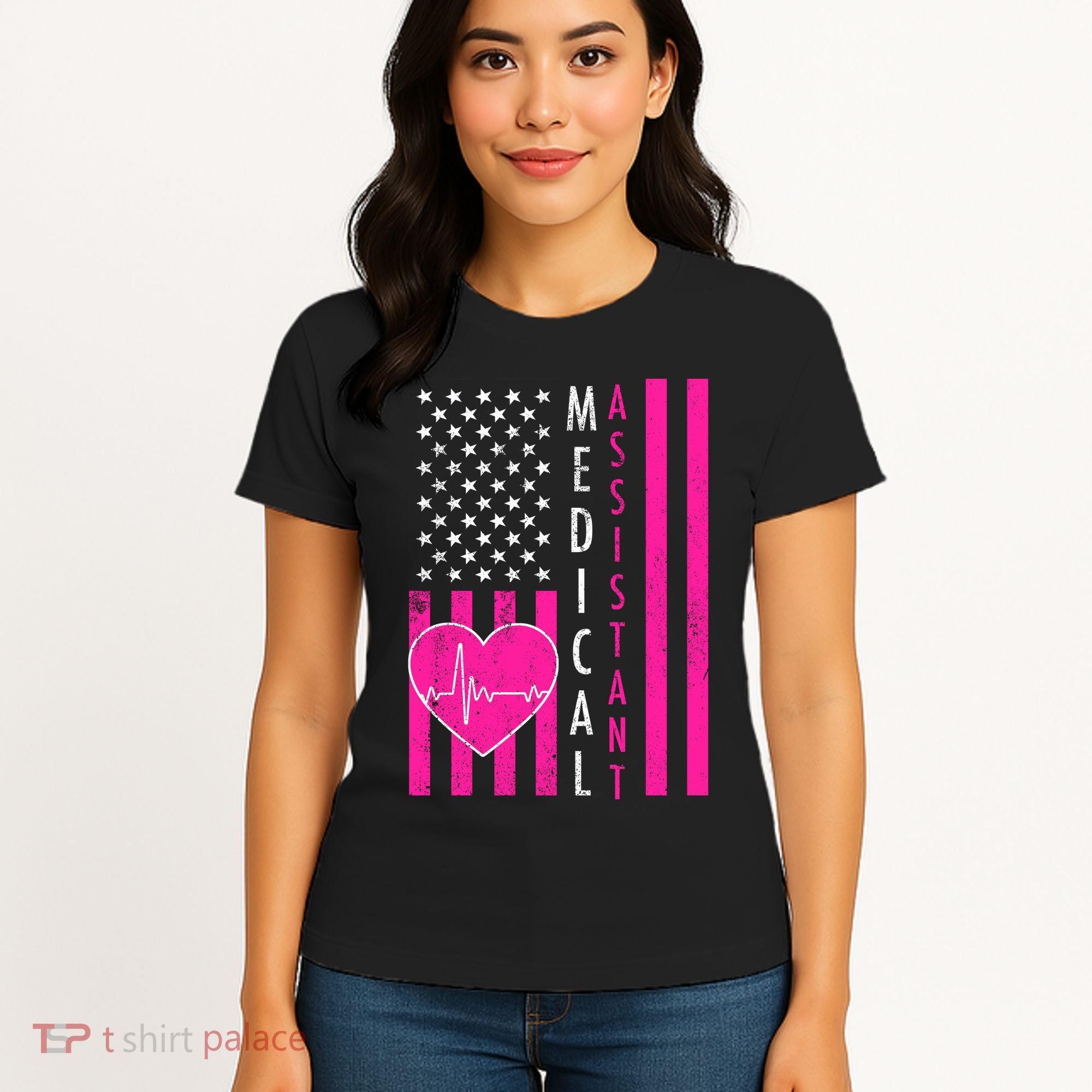 Medical Assistant USA Flag Women's T-Shirt