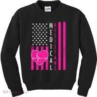 Medical Assistant USA Flag Kids Sweatshirt thumb 0