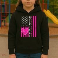 Medical Assistant USA Flag Kids Hoodie thumb 3