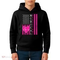 Medical Assistant USA Flag Kids Hoodie thumb 4