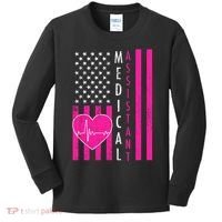 Medical Assistant USA Flag Kids Long Sleeve Shirt thumb 0