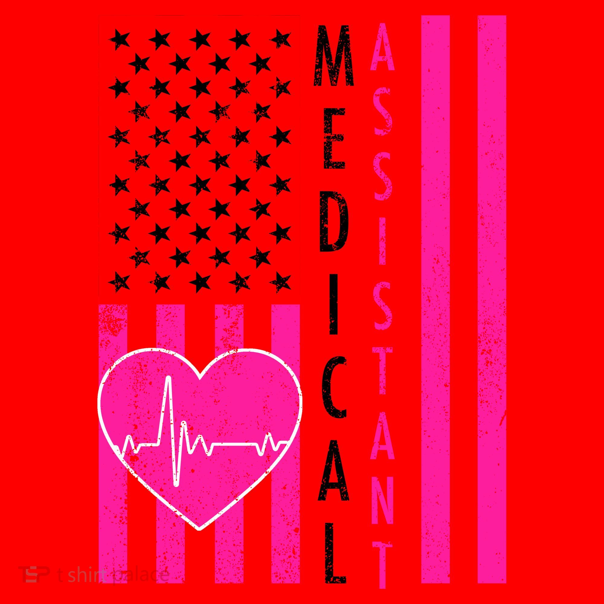 Medical Assistant USA Flag Santa Hat