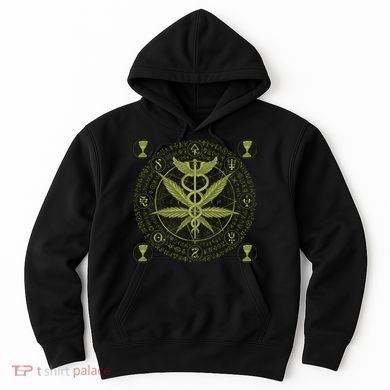 Medical Marijuana Alchemy Circle Hoodie