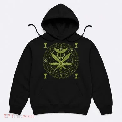 Medical Marijuana Alchemy Circle Hoodie