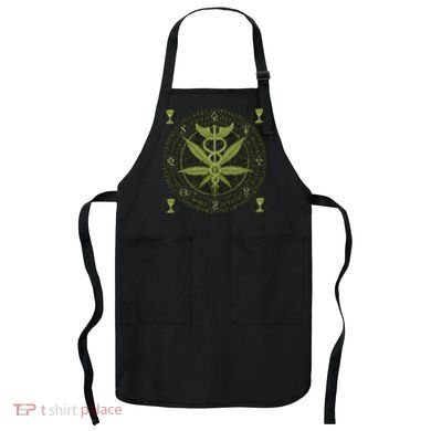 Medical Marijuana Alchemy Circle Apron