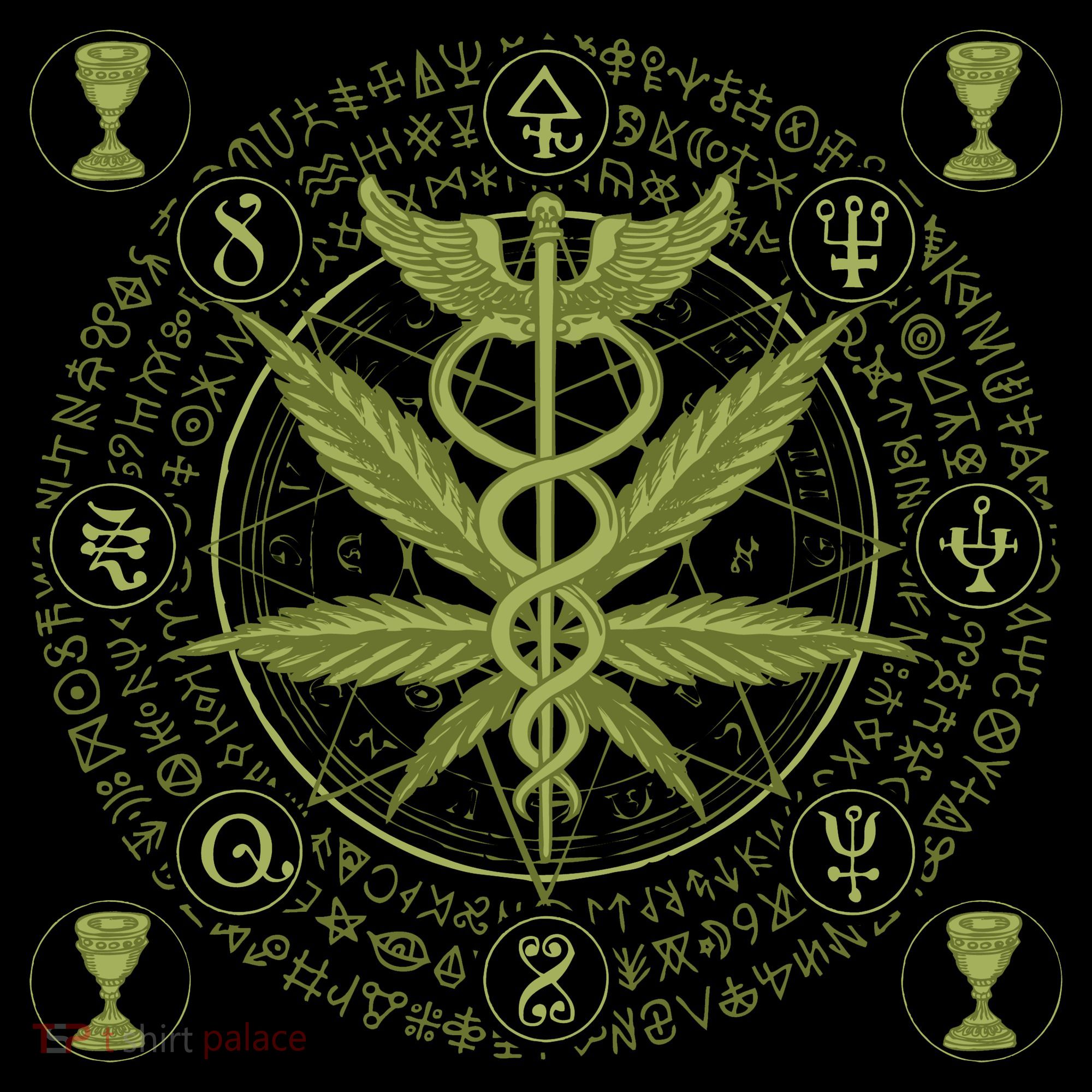 Medical Marijuana Alchemy Circle Mousepad