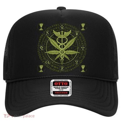 Medical Marijuana Alchemy Circle Hat