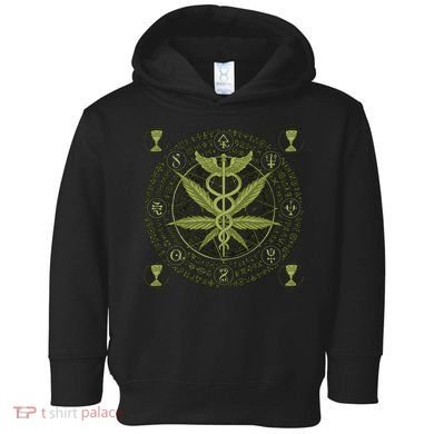 Medical Marijuana Alchemy Circle Toddler Hoodie