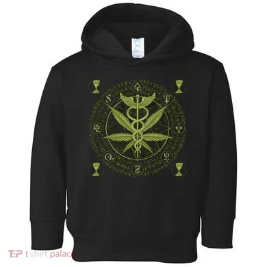 Medical Marijuana Alchemy Circle Toddler Hoodie