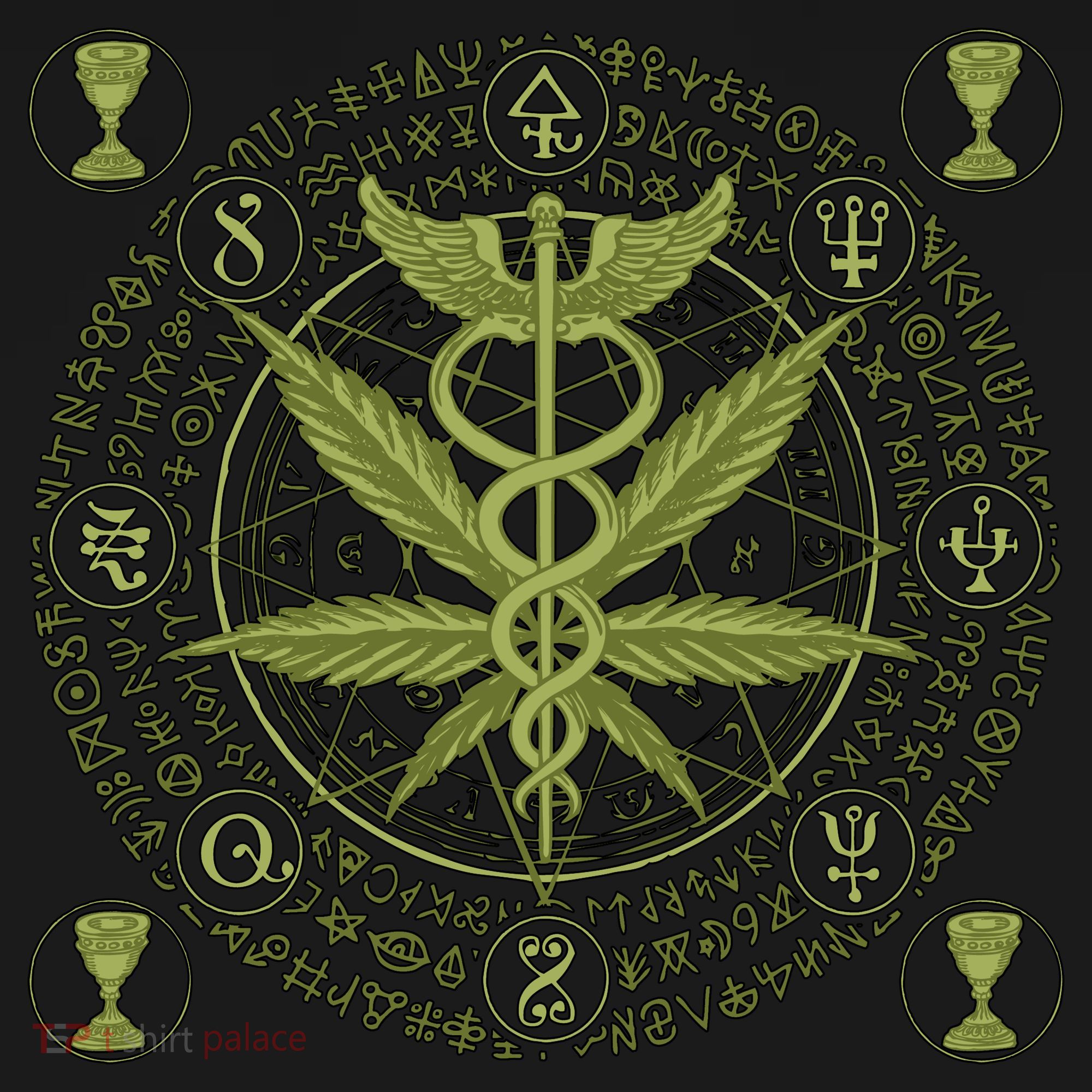 Medical Marijuana Alchemy Circle Toddler T-Shirt