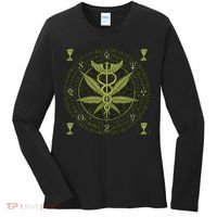 Medical Marijuana Alchemy Circle Women's Long Sleeve Shirt thumb 0
