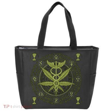 Medical Marijuana Alchemy Circle Tote Bag