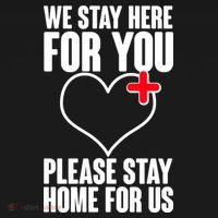 Medical Workers We Stay Here For You Backpack thumb 2