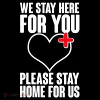 Medical Workers We Stay Here For You Ornament thumb 1