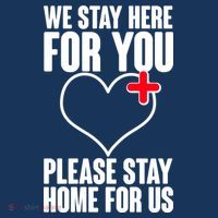 Medical Workers We Stay Here For You Mousepad thumb 1
