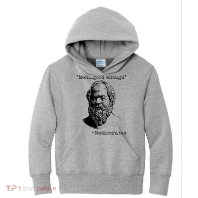 Mediocrates Meh Good Enough Kids Hoodie