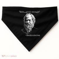 Mediocrates Meh Good Enough USA-Made Doggie Bandana thumb 0