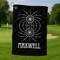 Maxwell Equations Electromagnetic Wave Physics Physicist Gift Golf Towel thumb 1