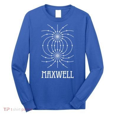 Maxwell Equations Electromagnetic Wave Physics Physicist Gift Long Sleeve Shirt