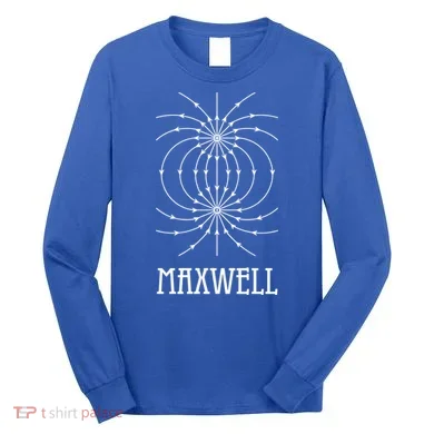 Maxwell Equations Electromagnetic Wave Physics Physicist Gift Long Sleeve Shirt