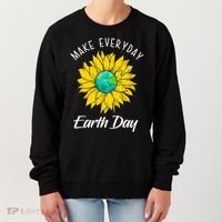 Make Everyday Earth Day Sunflower Women's Sweatshirt thumb 0