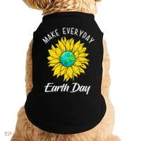Make Everyday Earth Day Sunflower Doggie Tank thumb 0