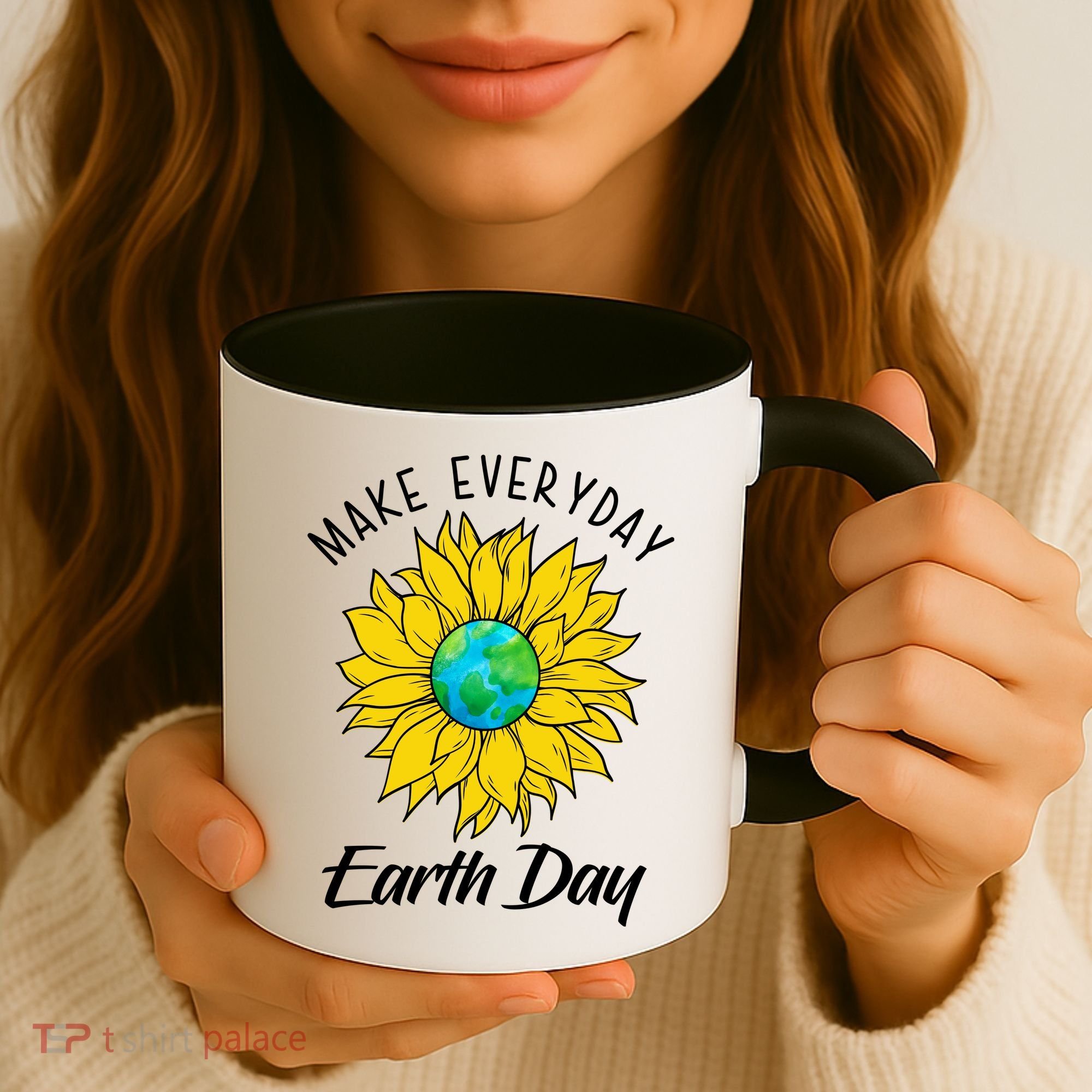 Make Everyday Earth Day Sunflower Coffee Mug