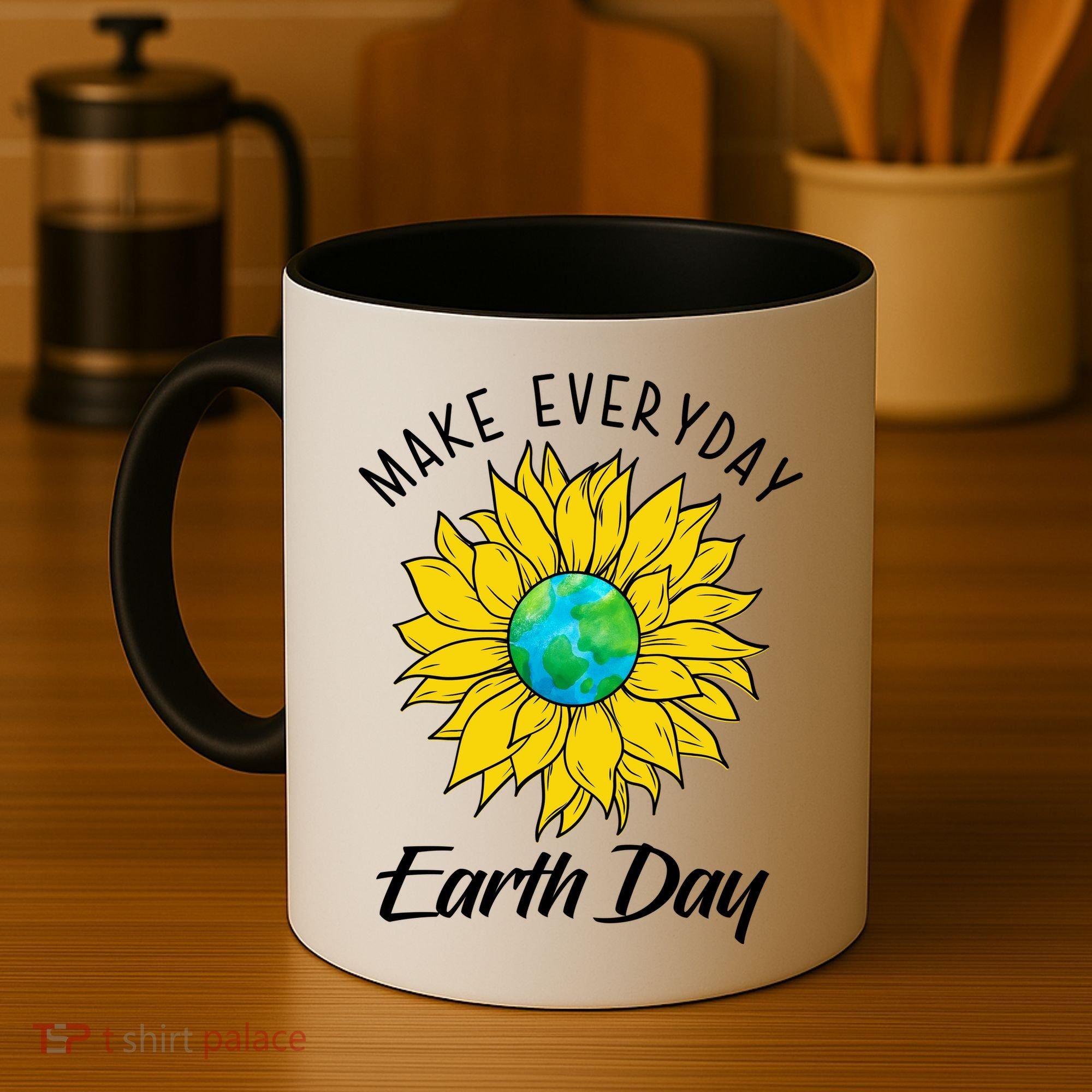 Make Everyday Earth Day Sunflower Coffee Mug