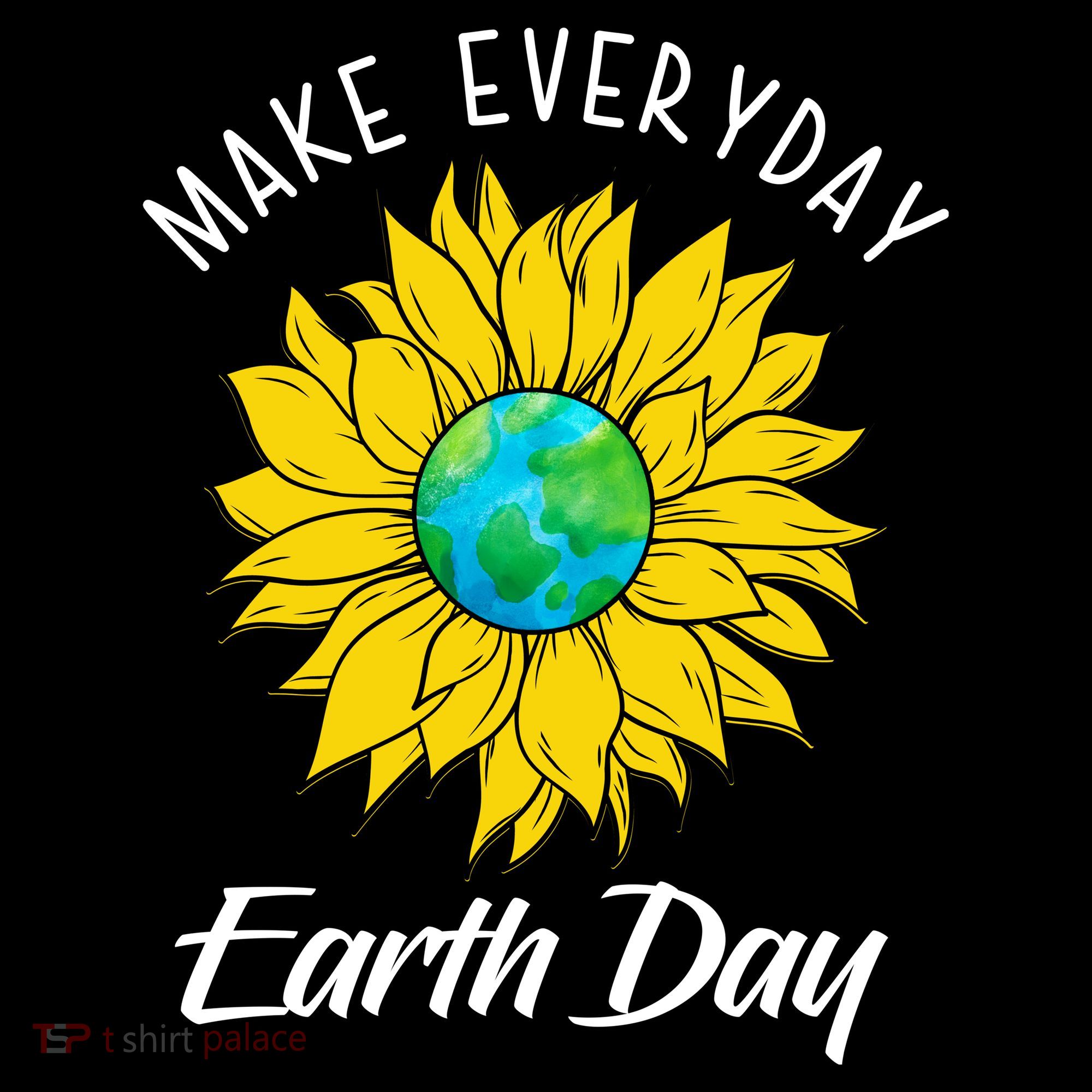 Make Everyday Earth Day Sunflower Women's Hoodie