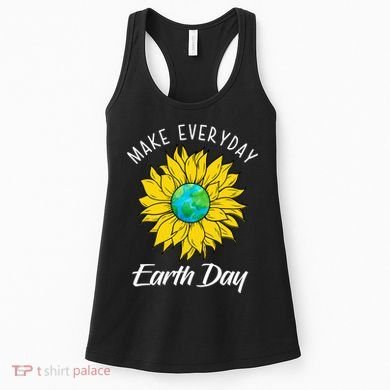 Make Everyday Earth Day Sunflower Women's Tank Top