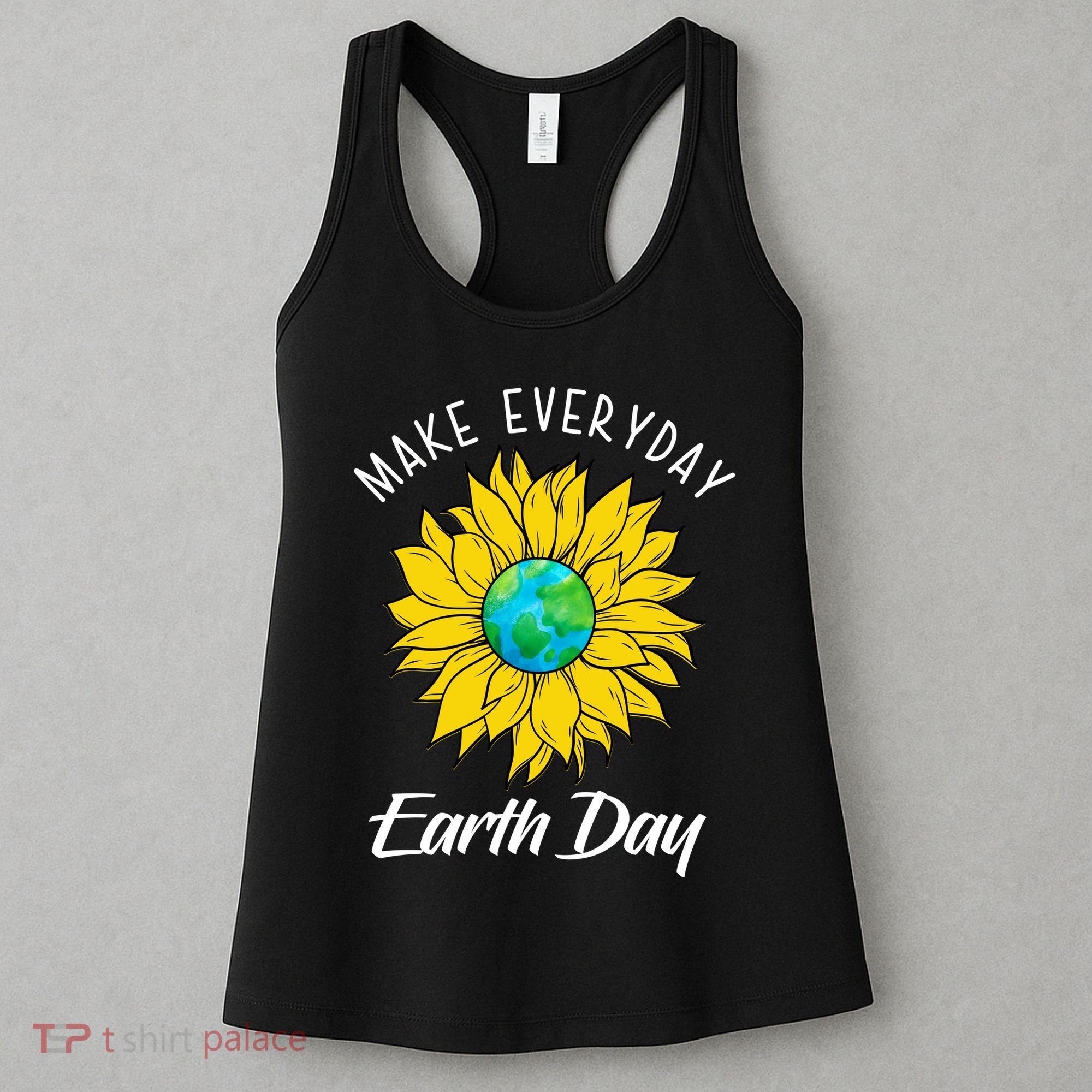 Make Everyday Earth Day Sunflower Women's Tank Top