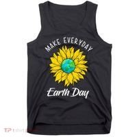 Make Everyday Earth Day Sunflower Tank Top thumb 0