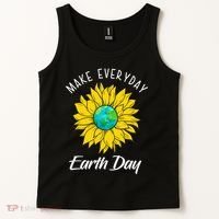 Make Everyday Earth Day Sunflower Tank Top thumb 2
