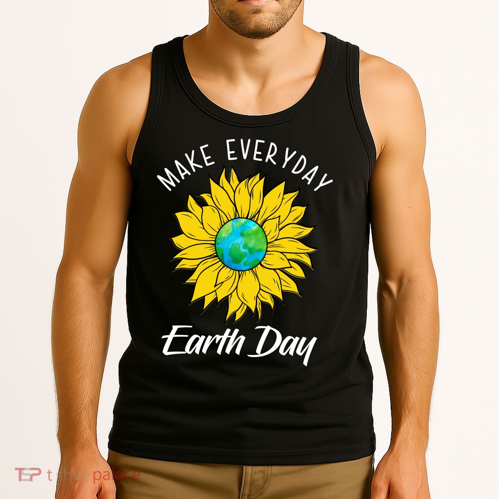 Make Everyday Earth Day Sunflower Tank Top