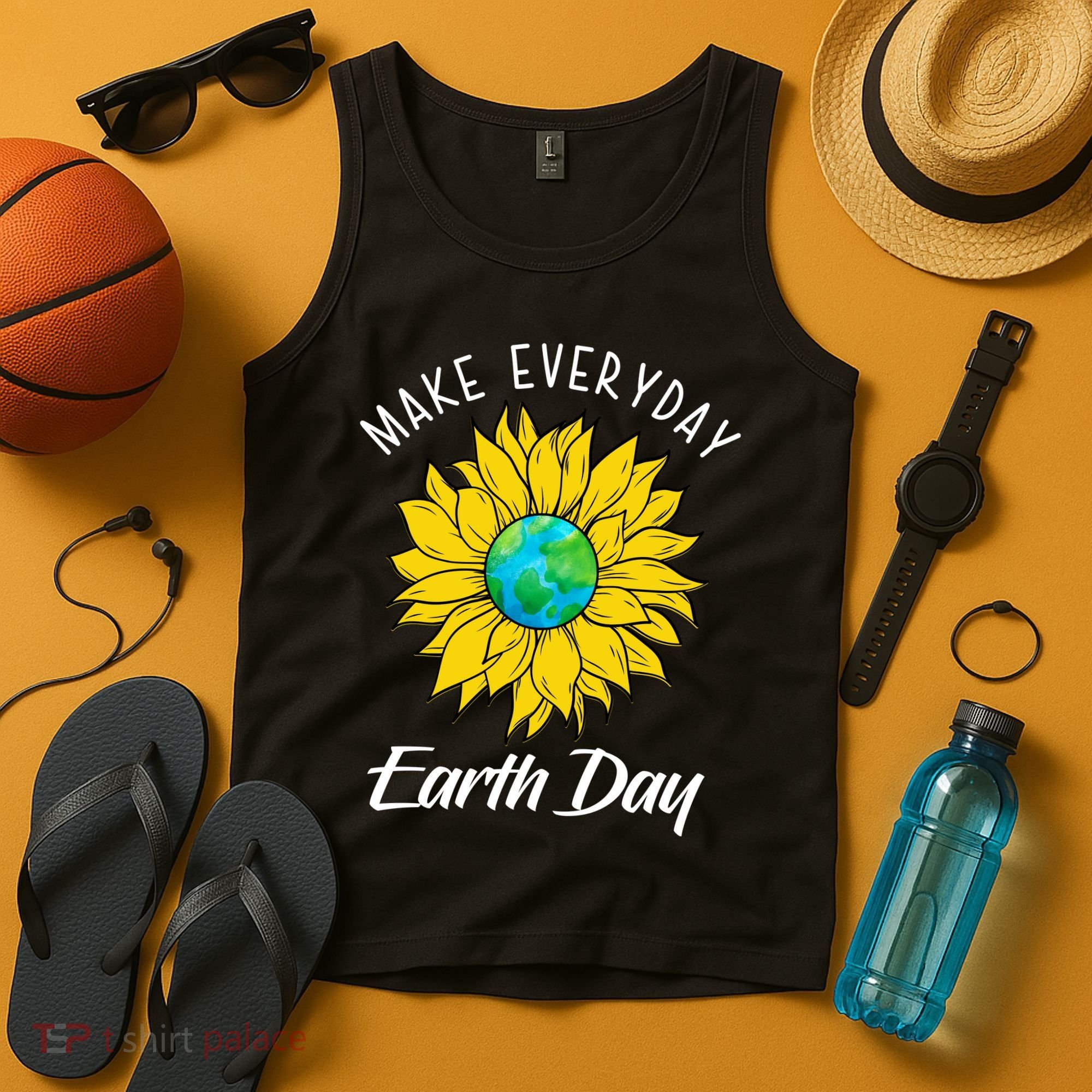 Make Everyday Earth Day Sunflower Tank Top