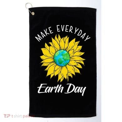 Make Everyday Earth Day Sunflower Golf Towel