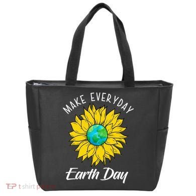 Make Everyday Earth Day Sunflower Tote Bag