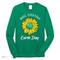 Make Everyday Earth Day Sunflower Long Sleeve Shirt thumb 0