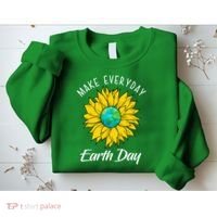 Make Everyday Earth Day Sunflower Sweatshirt thumb 2