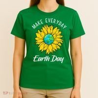 Make Everyday Earth Day Sunflower T-Shirt thumb 4