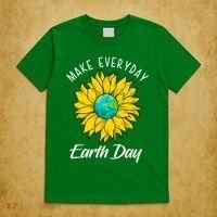 Make Everyday Earth Day Sunflower T-Shirt thumb 5